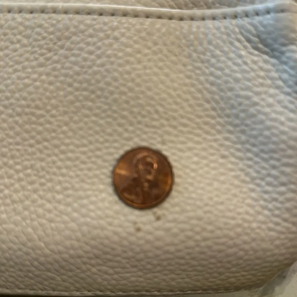 Stunning Laggo “Reed Ivory” Pebbled Leather Studded Hobo Bag